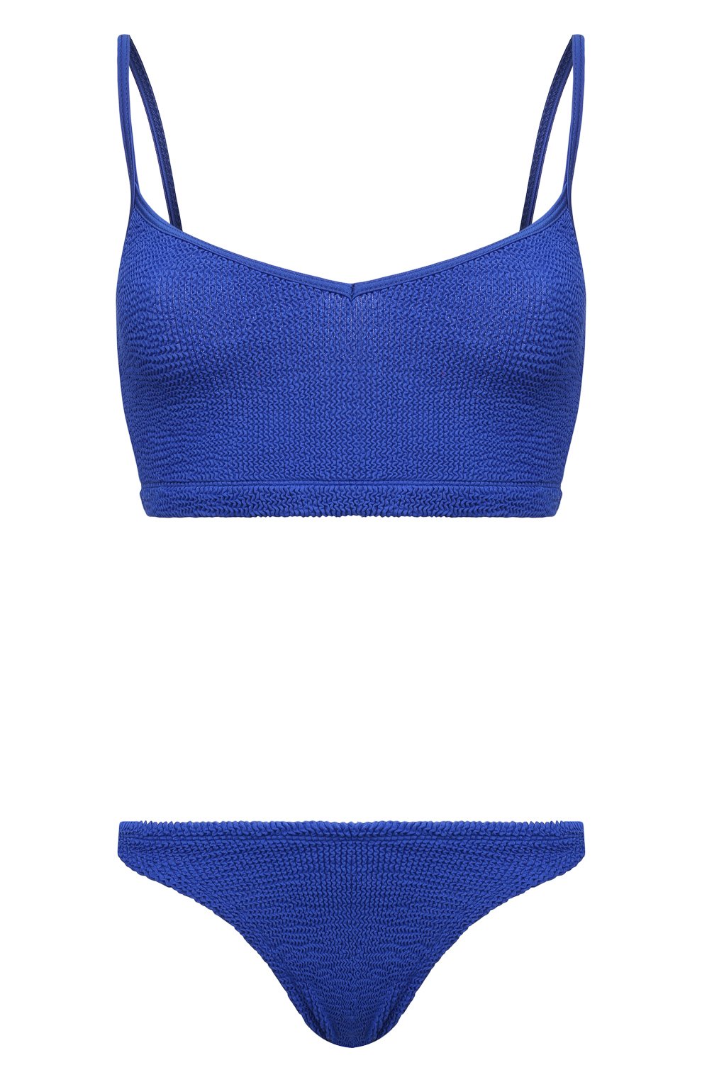 Раздельный купальник HUNZA G синего цвета по цене 22050 руб., арт. VIRGINIA BIKINI CRINKLE, фото 1 Раздельный купальник HUNZA G, арт. VIRGINIA BIKINI CRINKLE, фото 1