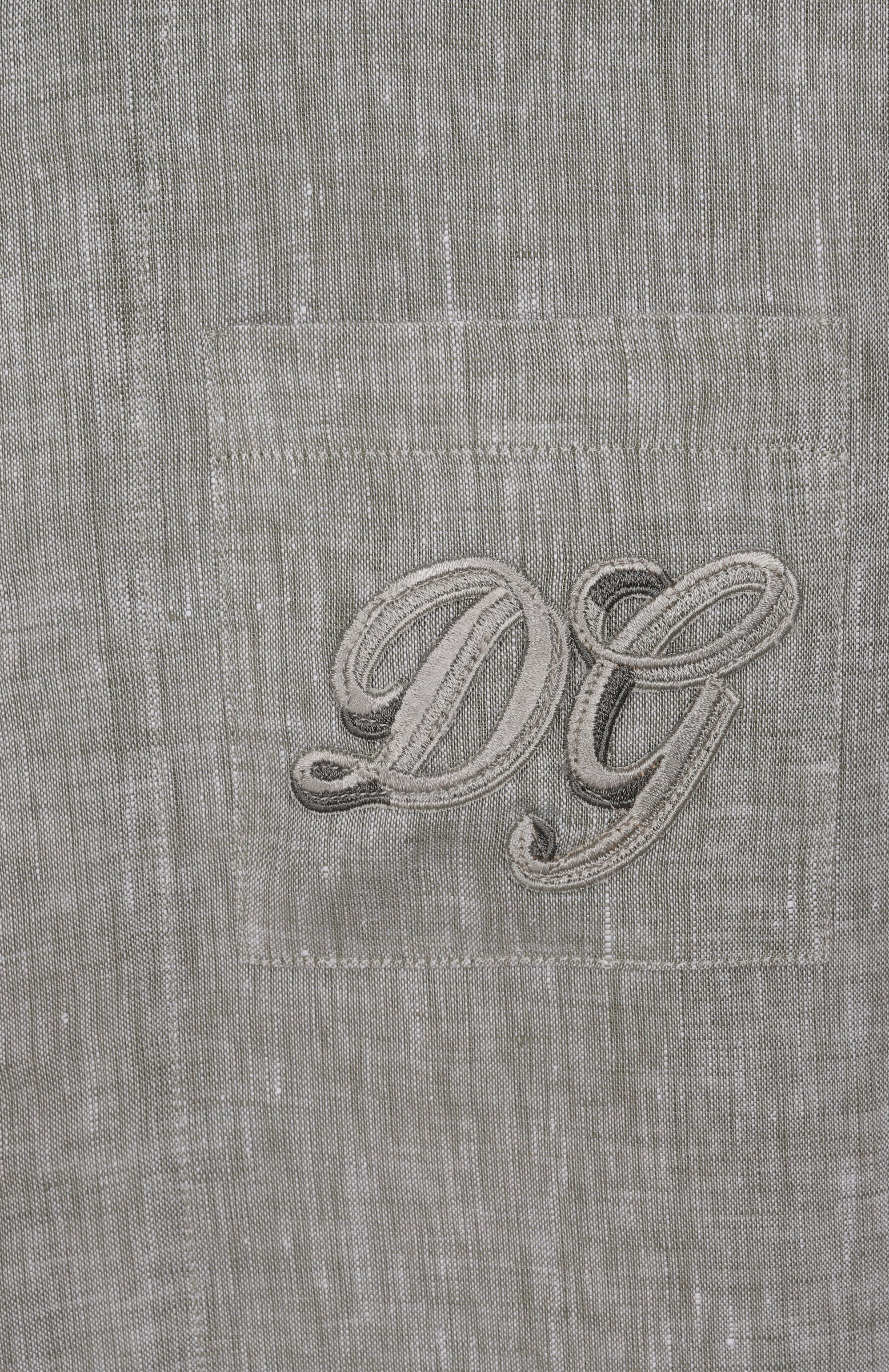 Льняная рубашка DOLCE & GABBANA, арт. L44S24/FU4LG_001, фото 3