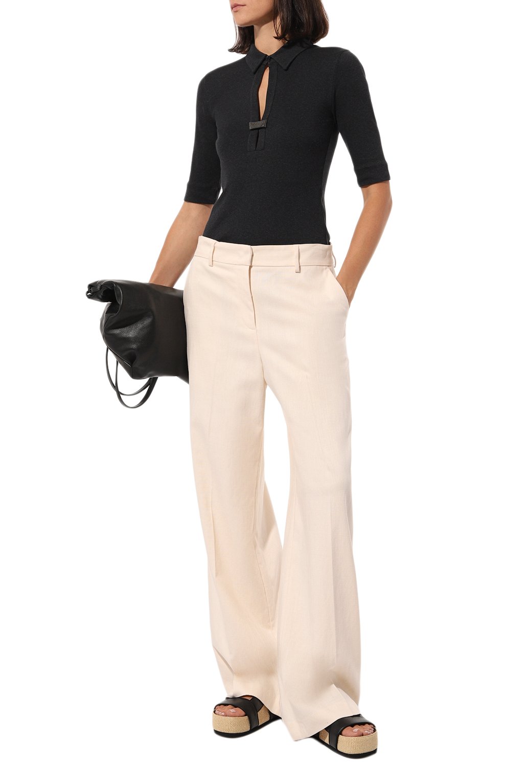 Хлопковый пуловер BRUNELLO CUCINELLI, арт. MPTC8BJ905, фото 2