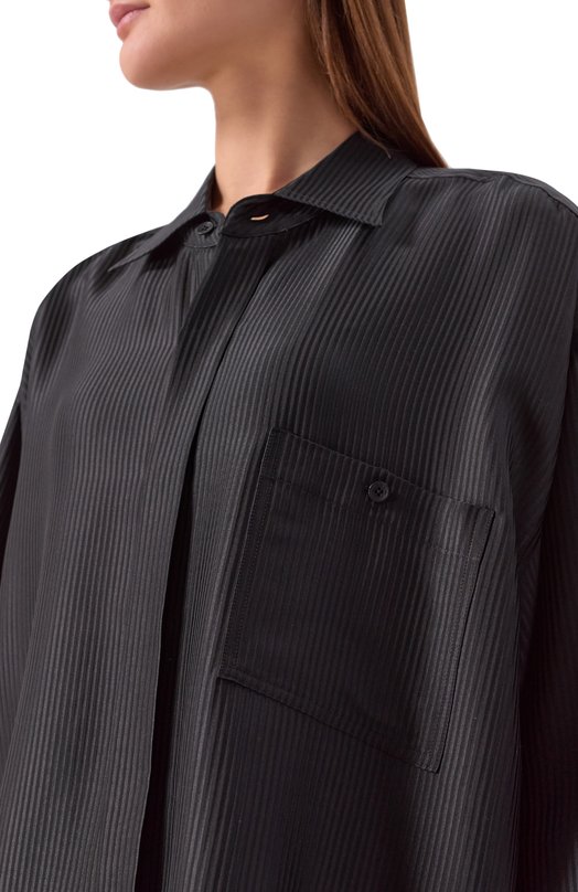 Шелковая рубашка Petar Petrov S26TB13_001 Чёрный  S26TB13_001 Фото 5
