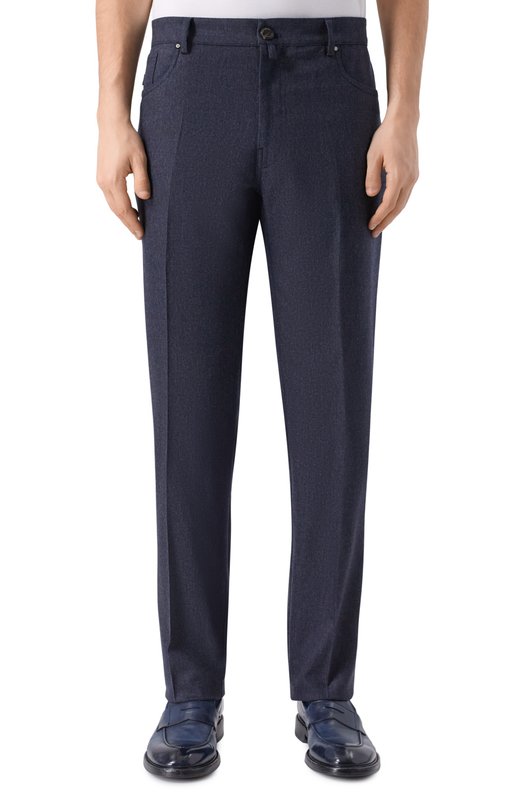 Брюки из шерсти и кашемира Berwich M0RELL0 5TALC 19/FA1224X Синий  M0RELL0 5TALC 19/FA1224X Фото 3