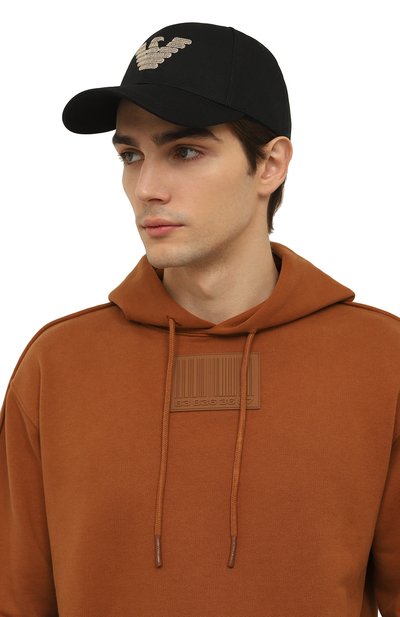 Хлопковая бейсболка EMPORIO ARMANI, арт. 237194/3R496, фото 2