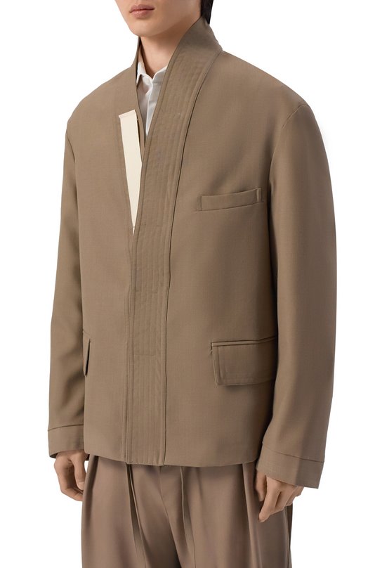 Шерстяной пиджак MORDECAI 26E96MRU33N Коричневый  26E96MRU33N Фото 3