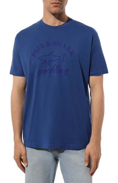 Хлопковая футболка PAUL&SHARK, арт. C0P1007/C00/3XL-6XL, фото 3