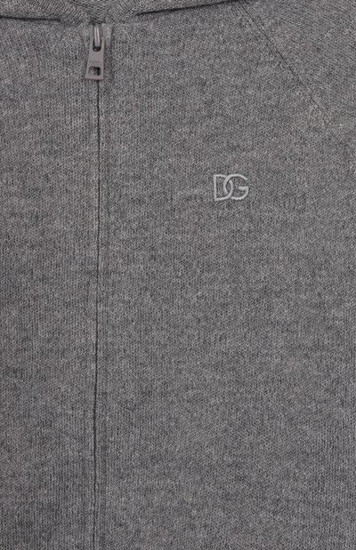 Толстовка из шерсти и кашемира DOLCE & GABBANA серого цвета по цене 71950 руб., арт. L4KWH7/JGMB8/2-6, фото 3 Толстовка из шерсти и кашемира DOLCE & GABBANA, арт. L4KWH7/JGMB8/2-6, фото 3