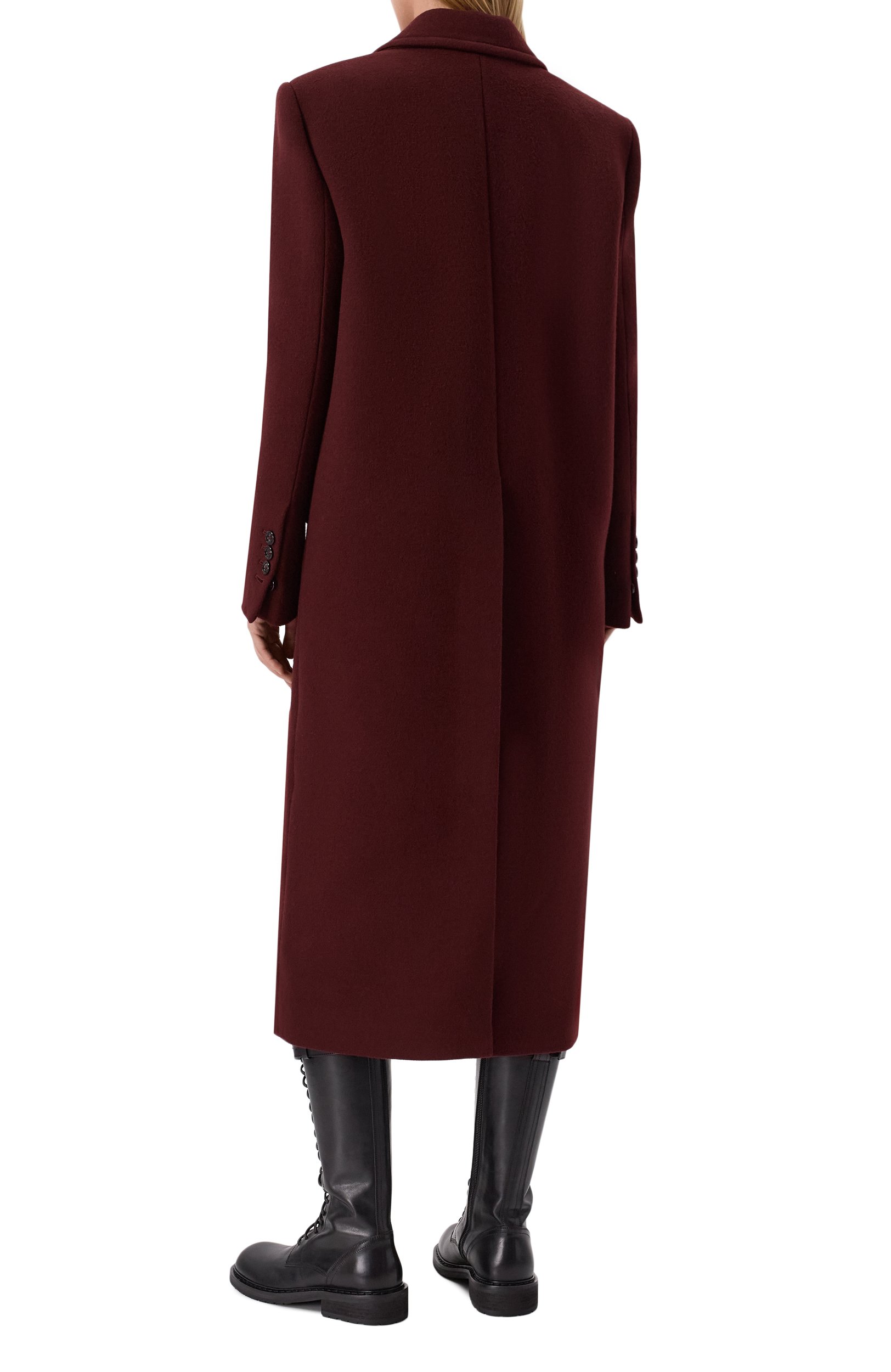 Шерстяное пальто ANN DEMEULEMEESTER, арт. B0014262/FA510, фото 4