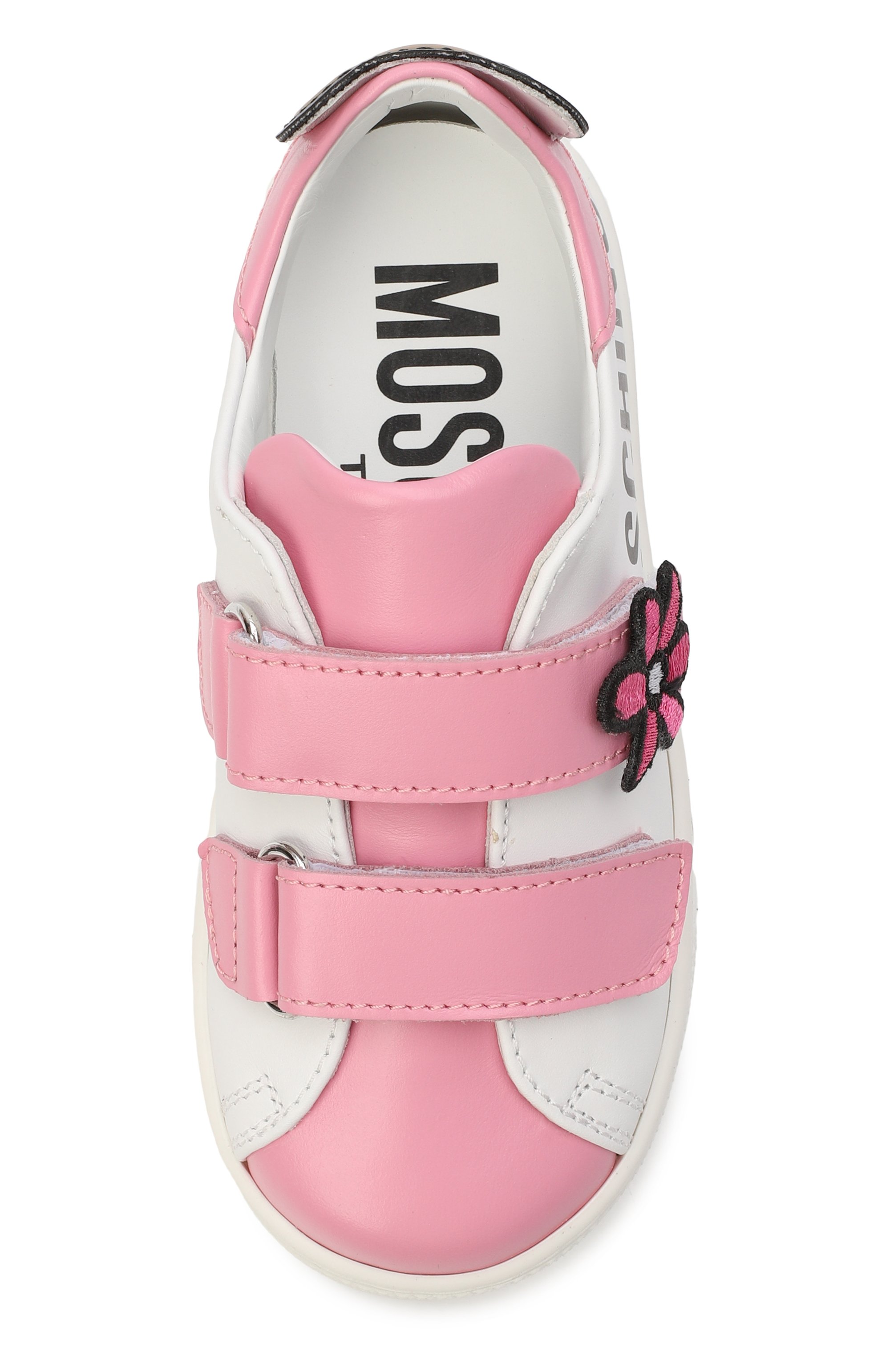 Кожаные кеды MOSCHINO, арт. 83070/VAR1_001, фото 4