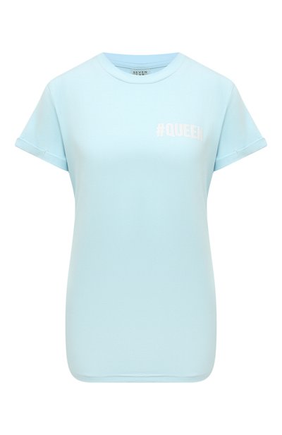 Хлопковая футболка SEVEN LAB, арт. T #q blue, фото 1