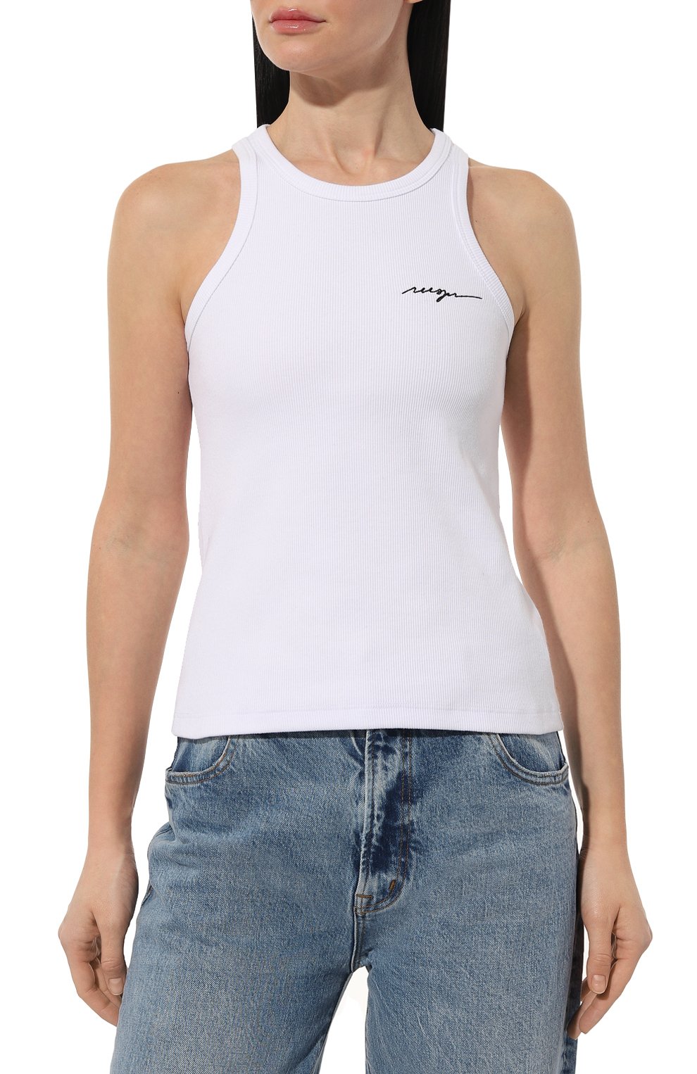 Хлопковая майка MSGM, арт. 3641MDT86/247108, фото 3