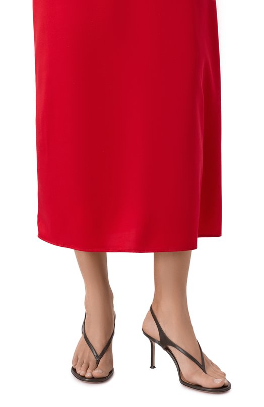 Кожаные босоножки Bikini 75 Aquazzura BKNMIDS2-NAP-ESP Коричневый  BKNMIDS2-NAP-ESP Фото 2