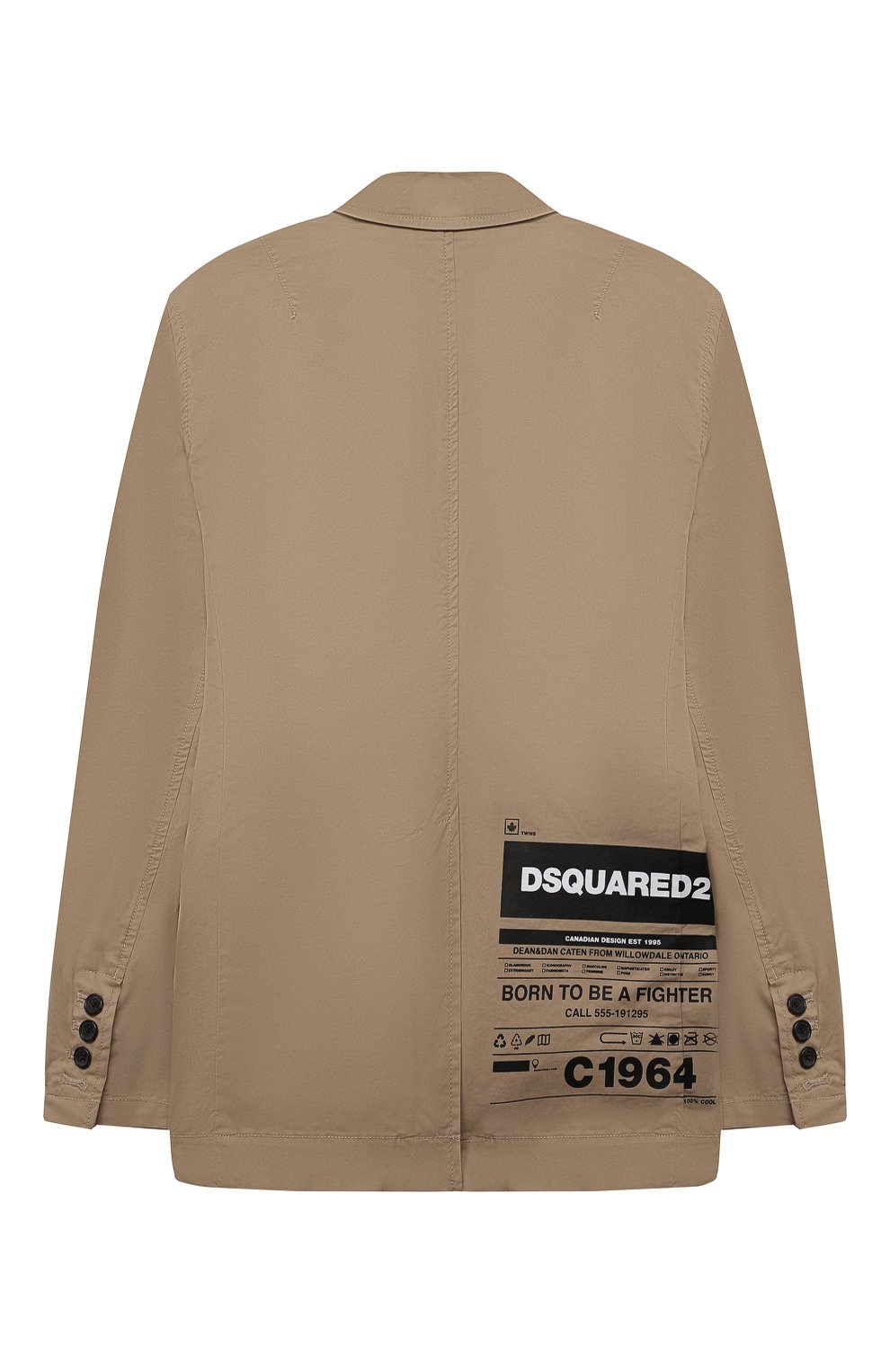 Хлопковый пиджак DSQUARED2, арт. DQ0062-D005S, фото 2