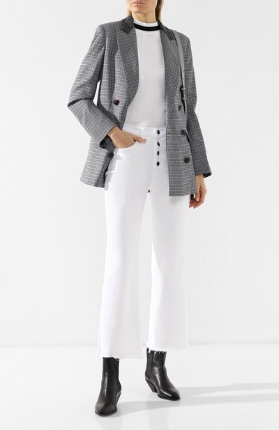 Укороченные джинсы RAG AND BONE белого цвета по цене 21000 руб., арт. W26220137WHT, фото 2 Укороченные джинсы RAG AND BONE, арт. W26220137WHT, фото 2
