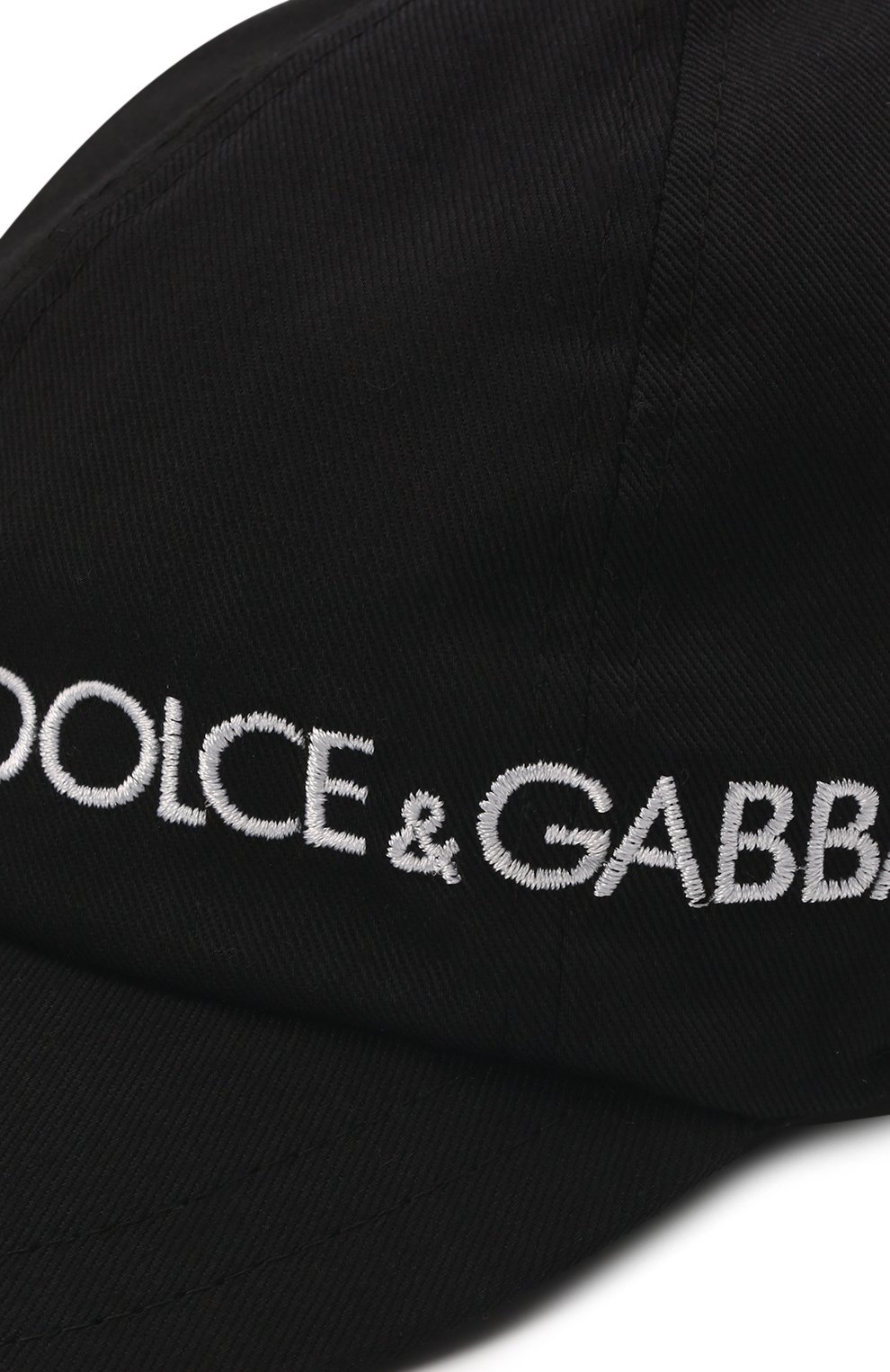 Хлопковая бейсболка DOLCE & GABBANA черного цвета по цене 17750 руб., арт. LB4H80/G7CG2, фото 3 Хлопковая бейсболка DOLCE & GABBANA, арт. LB4H80/G7CG2, фото 3