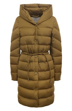 Женский пуховик WOOLRICH зеленого цвета, арт. CFWW0U0663FRUT2635 | Фото 1 (Рукава: Длинные; Длина (верхняя одежда): До середины бедра; Региональные ограничения белый список (Axapta Mercury): Не проставлено; Материал внешний: Синтетический материал; Кросс-КТ: Пуховик; �Материал сплава: Проставлено; Нос: Не проставлено; Материал подклада: Синтетический материал; Драгоценные камни: Проставлено; Материал утеплителя: Пух и перо; Стили: Кэжуэл)