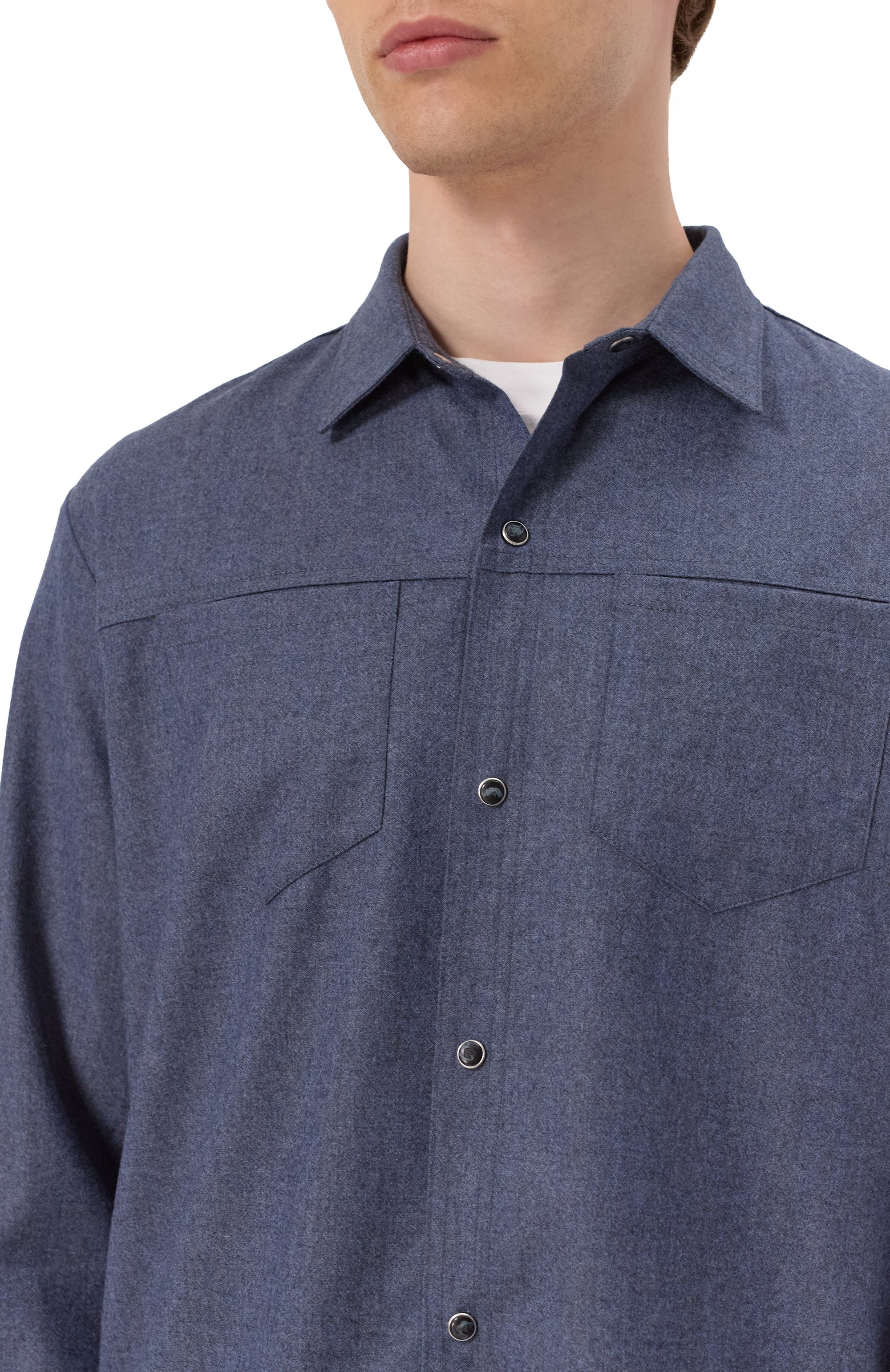 Кашемировая рубашка MARCO PESCAROLO, арт. ZEUS/5243, фото 5