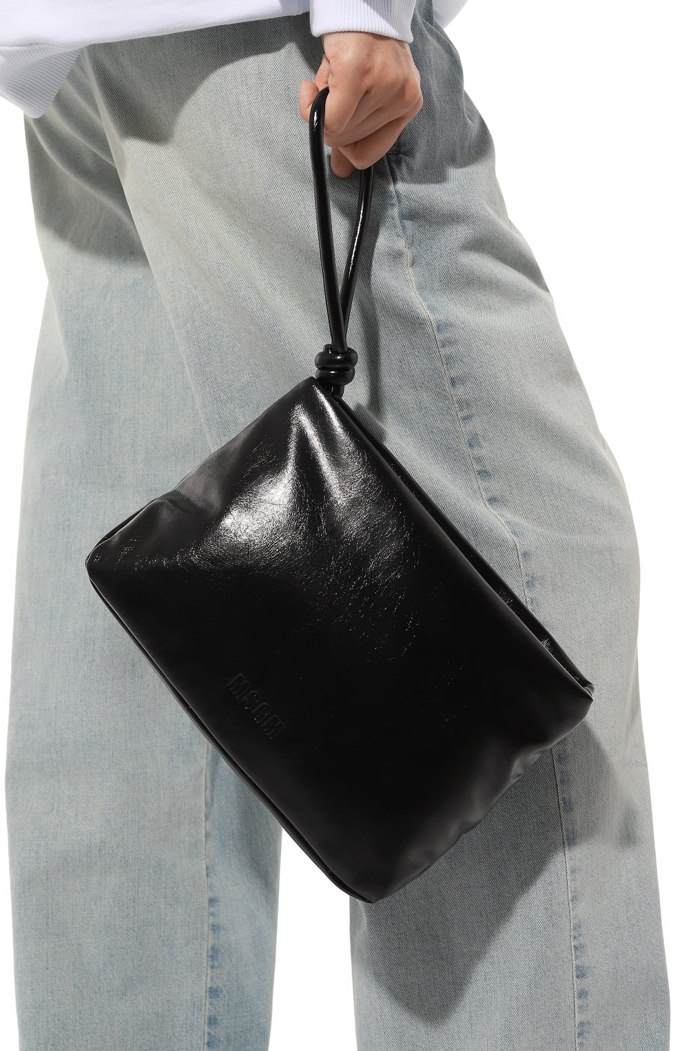 Клатч MSGM черного цвета по цене 28500 руб., арт. 3541MDZ17/486, фото 2 Клатч MSGM, арт. 3541MDZ17/486, фото 2