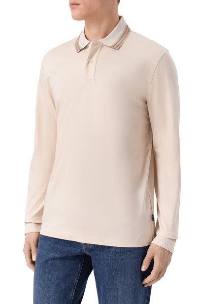 Хлопковое поло BOSS, арт. 50554530, фото 3