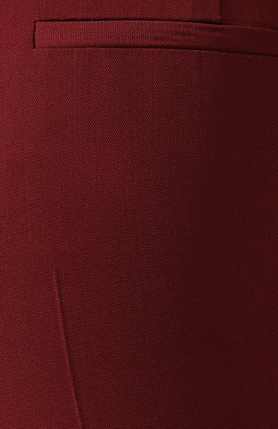 Шерстяные брюки BOTTEGA VENETA бордового цвета по цене 122500 руб., арт. 544935/V0JF0, фото 5 Шерстяные брюки BOTTEGA VENETA, арт. 544935/V0JF0, фото 5