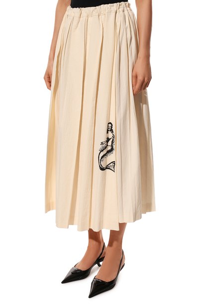 Хлопковая юбка PRADA, арт. P180T-10M6-F0304-221, фото 3