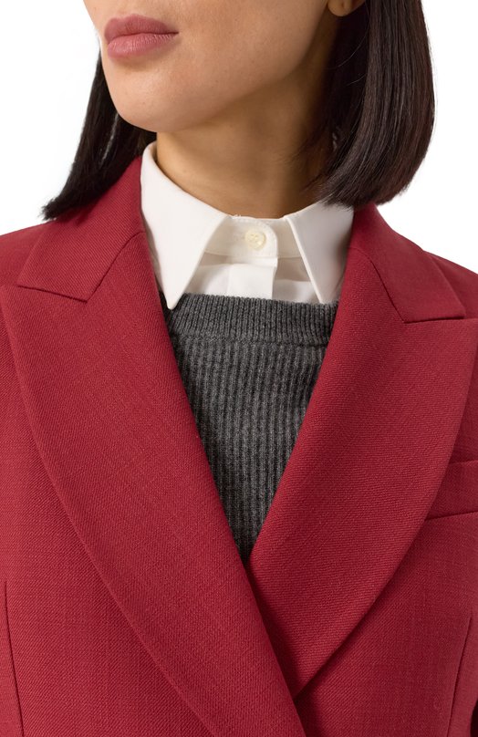 Шерстяной жакет Brunello Cucinelli MB1297168 Красный  MB1297168 Фото 5