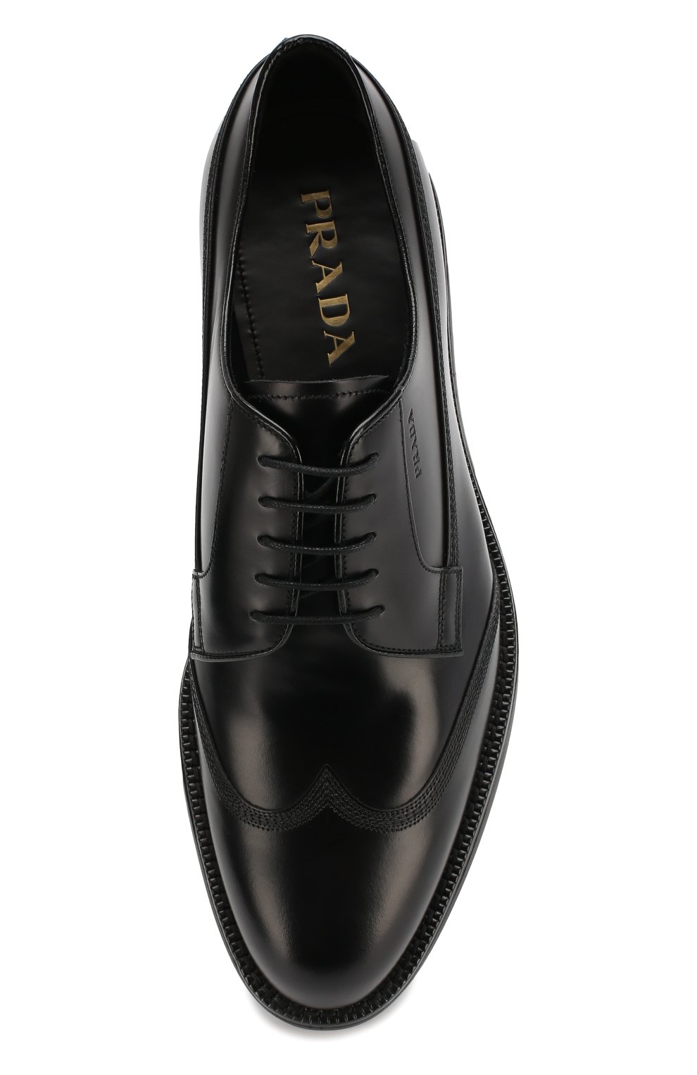 Кожаные дерби PRADA, арт. 2EE304-B4L-F0002, фото 5