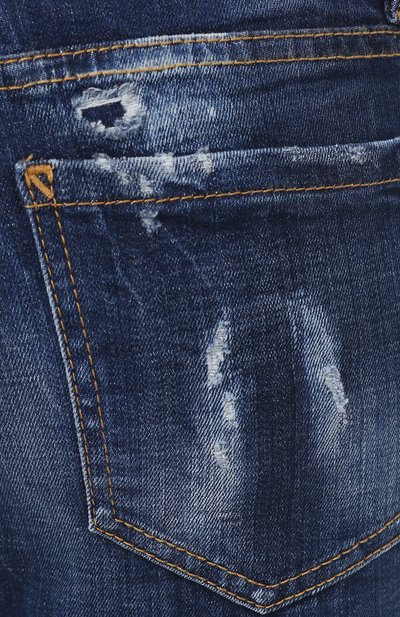 Джинсы с отворотами DSQUARED2 синего цвета по цене 35400 руб., арт. S72LB0189/S30342, фото 5 Джинсы с отворотами DSQUARED2, арт. S72LB0189/S30342, фото 5