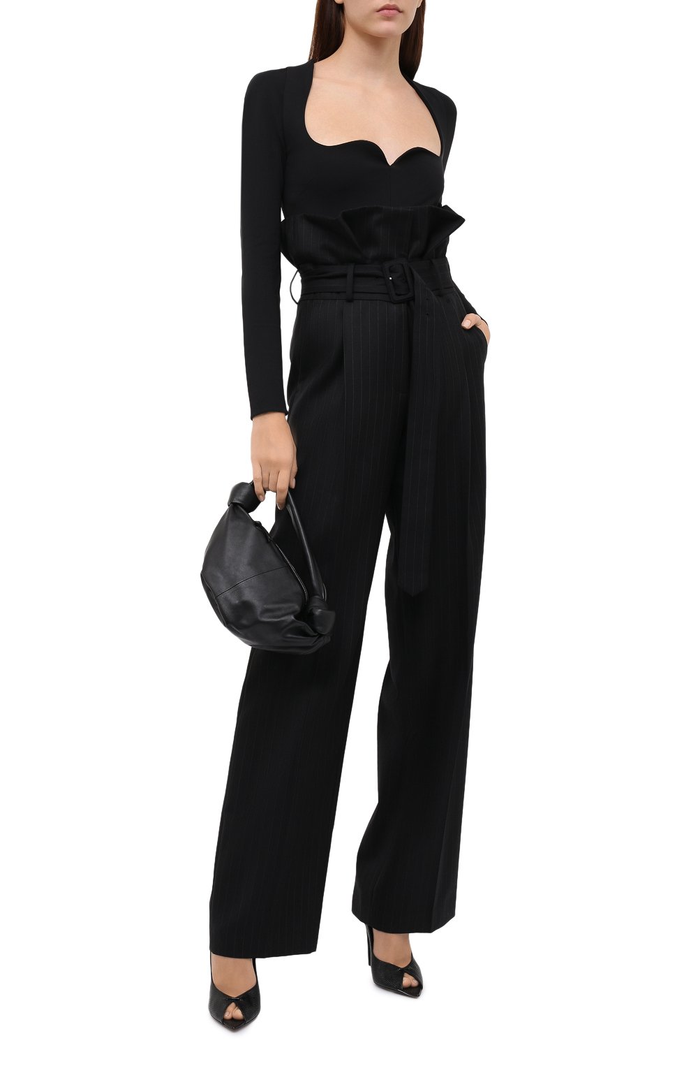 Шерстяные брюки DRIES VAN NOTEN черного цвета по цене 89950 руб., арт. 212-010958-3135, фото 2 Шерстяные брюки DRIES VAN NOTEN, арт. 212-010958-3135, фото 2