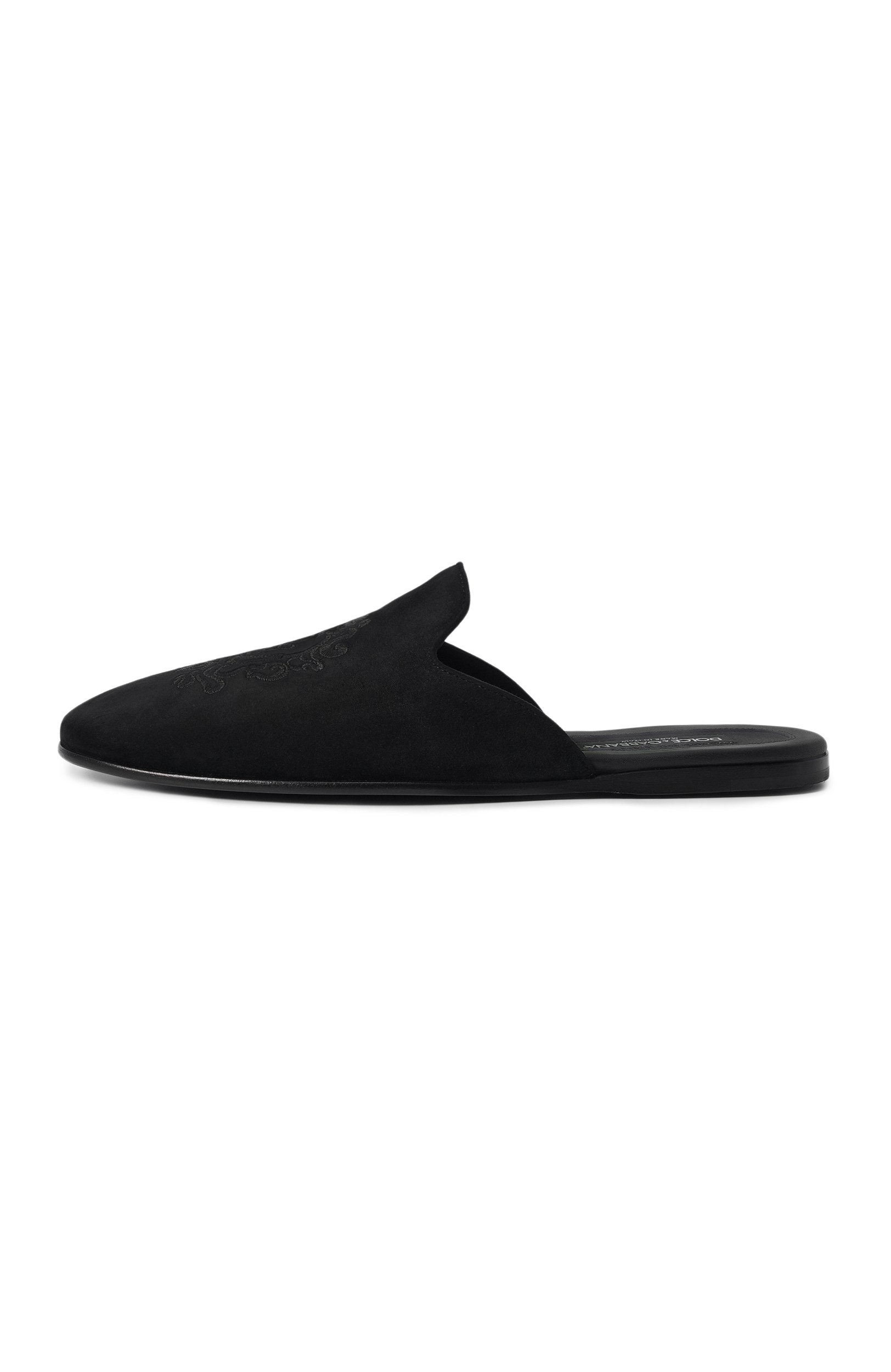 Замшевые домашние туфли DOLCE & GABBANA, арт. A80635/A3M52, фото 3