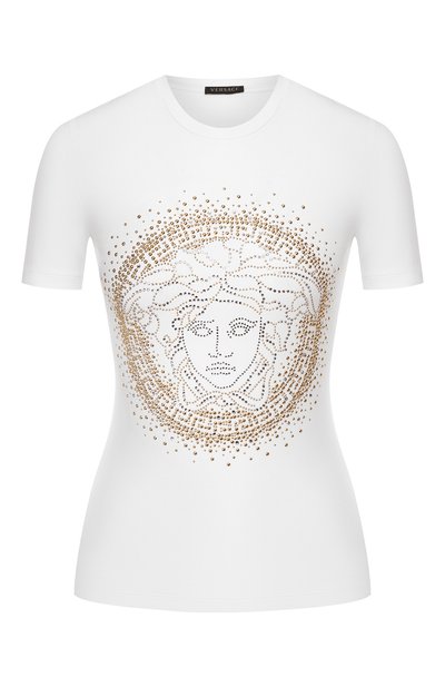 Женская хлопковая футболка VERSACE, арт. A82241/A232123