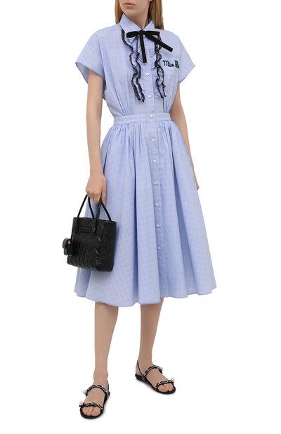 Кожаные сандалии MIU MIU, арт. 5X549D-3AQ7-F0002-005, фото 2