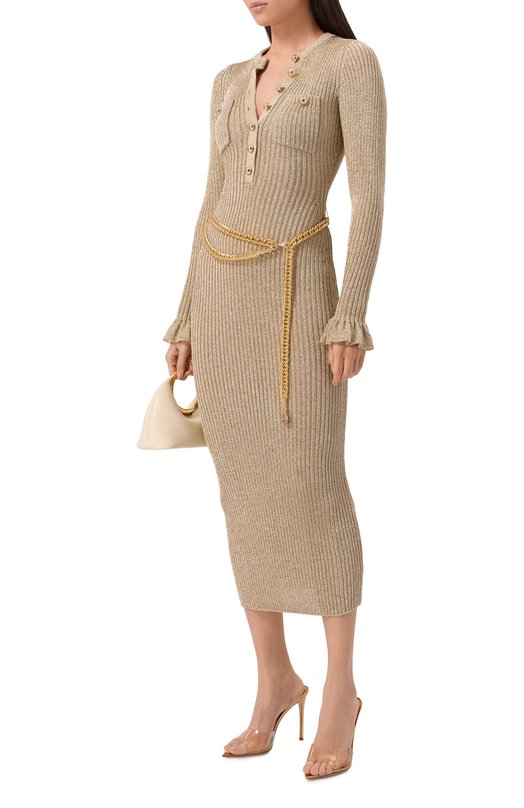 Платье из вискозы self-portrait SC25011MGD Золотой  SC25011MGD Фото 2