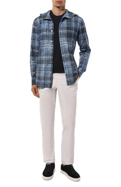 Футболка TOM FORD синего цвета по цене 29100 руб., арт. JMT002/JCS004, фото 2 Футболка TOM FORD, арт. JMT002/JCS004, фото 2