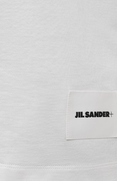 Комплект из трех хлопковых футболок JIL SANDER белого цвета по цене 39550 руб., арт. JPPT706540-WT248808, фото 5 Комплект из трех хлопковых футболок JIL SANDER, арт. JPPT706540-WT248808, фото 5