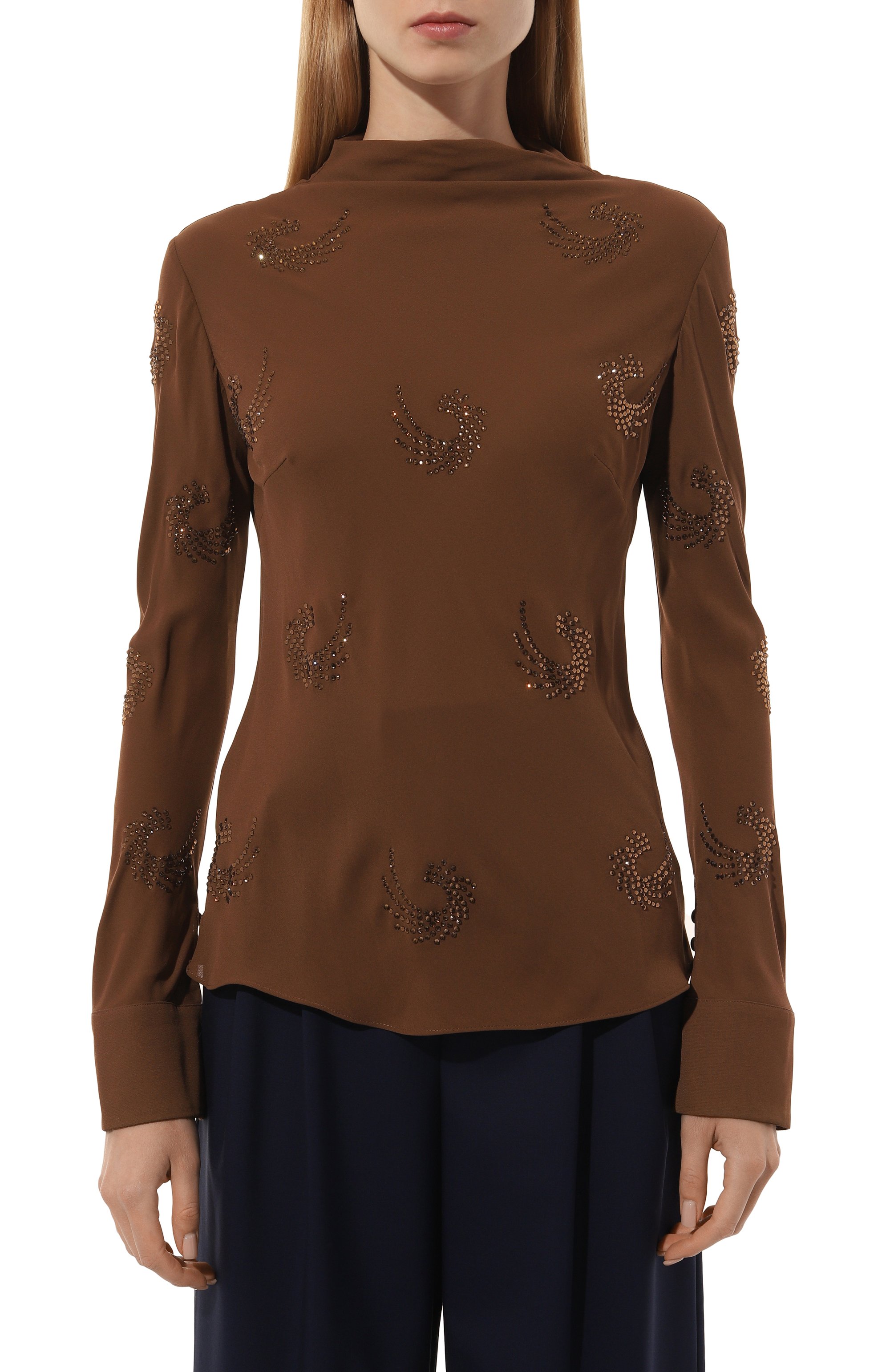 Топ с отделкой стразами PINKO, арт. 104430/A289, фото 3