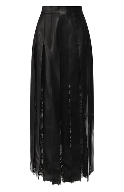 Кожаная юбка-миди с кружевными вставками ELIE SAAB, арт. 9936, фото 1