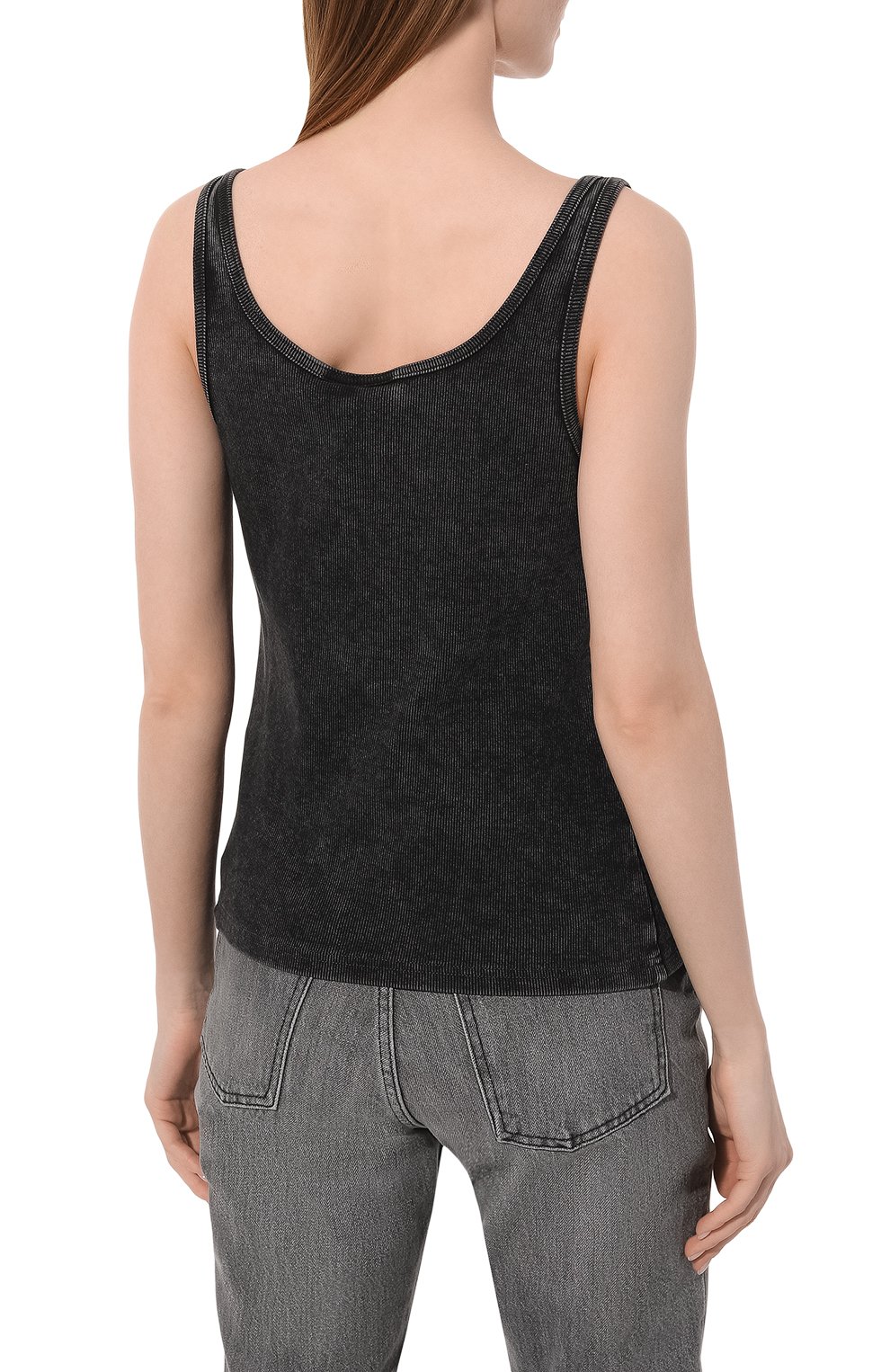 Хлопковая майка HARLEY-DAVIDSON темно-серого цвета по цене 14070 руб., арт. 97554-23VW, фото 4 Хлопковая майка HARLEY-DAVIDSON, арт. 97554-23VW, фото 4