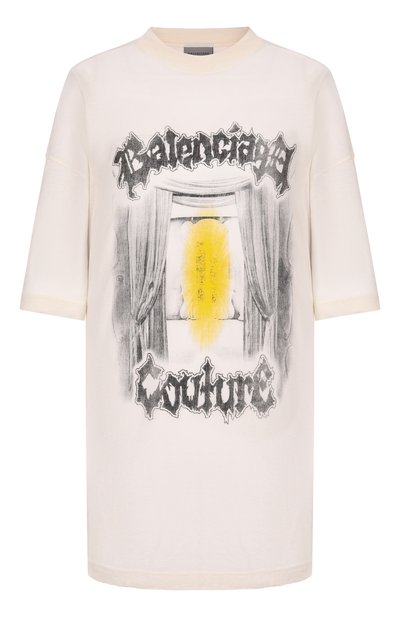 Женская хлопковая футболка BALENCIAGA, арт. 871750/TUVD6