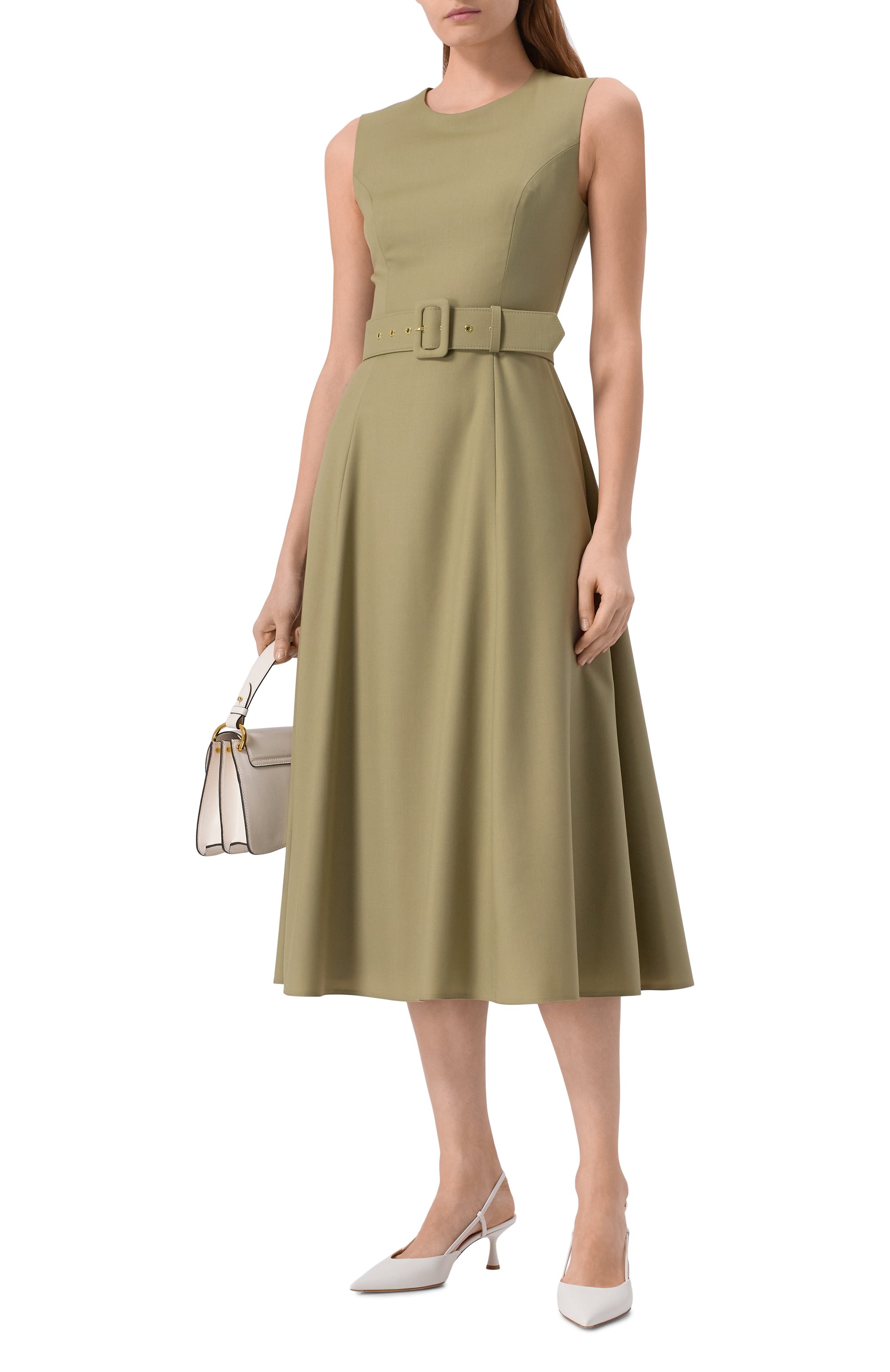 Шерстяное платье OLOLOL хаки цвета по цене 85000 руб., арт. OLD294B/2105.506/S25, фото 2 Шерстяное платье OLOLOL, арт. OLD294B/2105.506/S25, фото 2