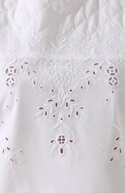 Хлопковая блузка ISABEL MARANT ETOILE белого цвета по цене 22800 руб., арт. HT1331-19P019E/W0NA, фото 5 Хлопковая блузка ISABEL MARANT ETOILE, арт. HT1331-19P019E/W0NA, фото 5