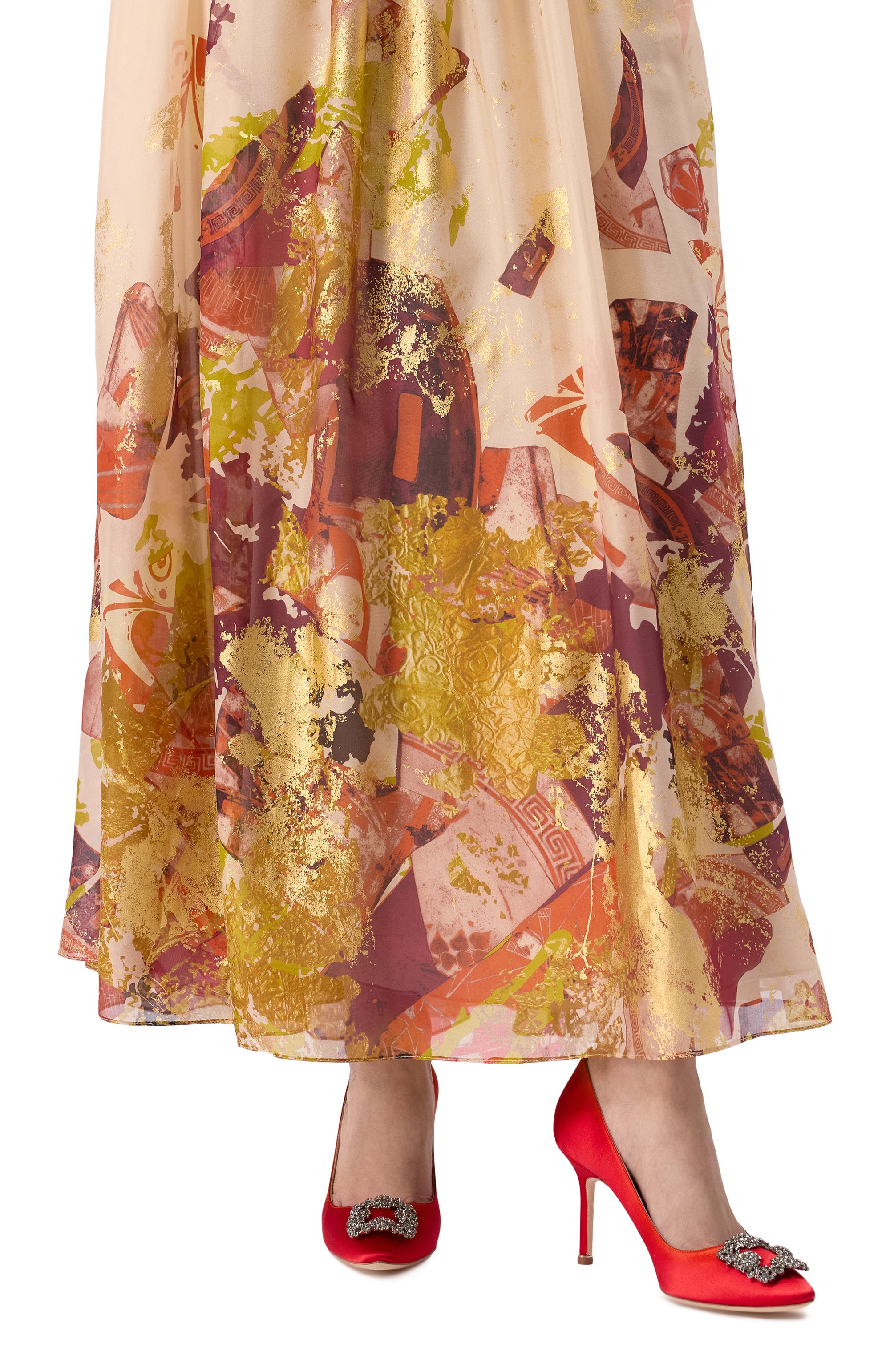 Текстильные туфли hangisi 90 MANOLO BLAHNIK, арт. 9XX-0663/SAT, фото 3