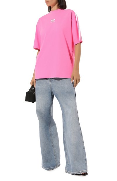 Хлопковая футболка balenciaga x adidas BALENCIAGA, арт. 723955 TNVU4, фото 2