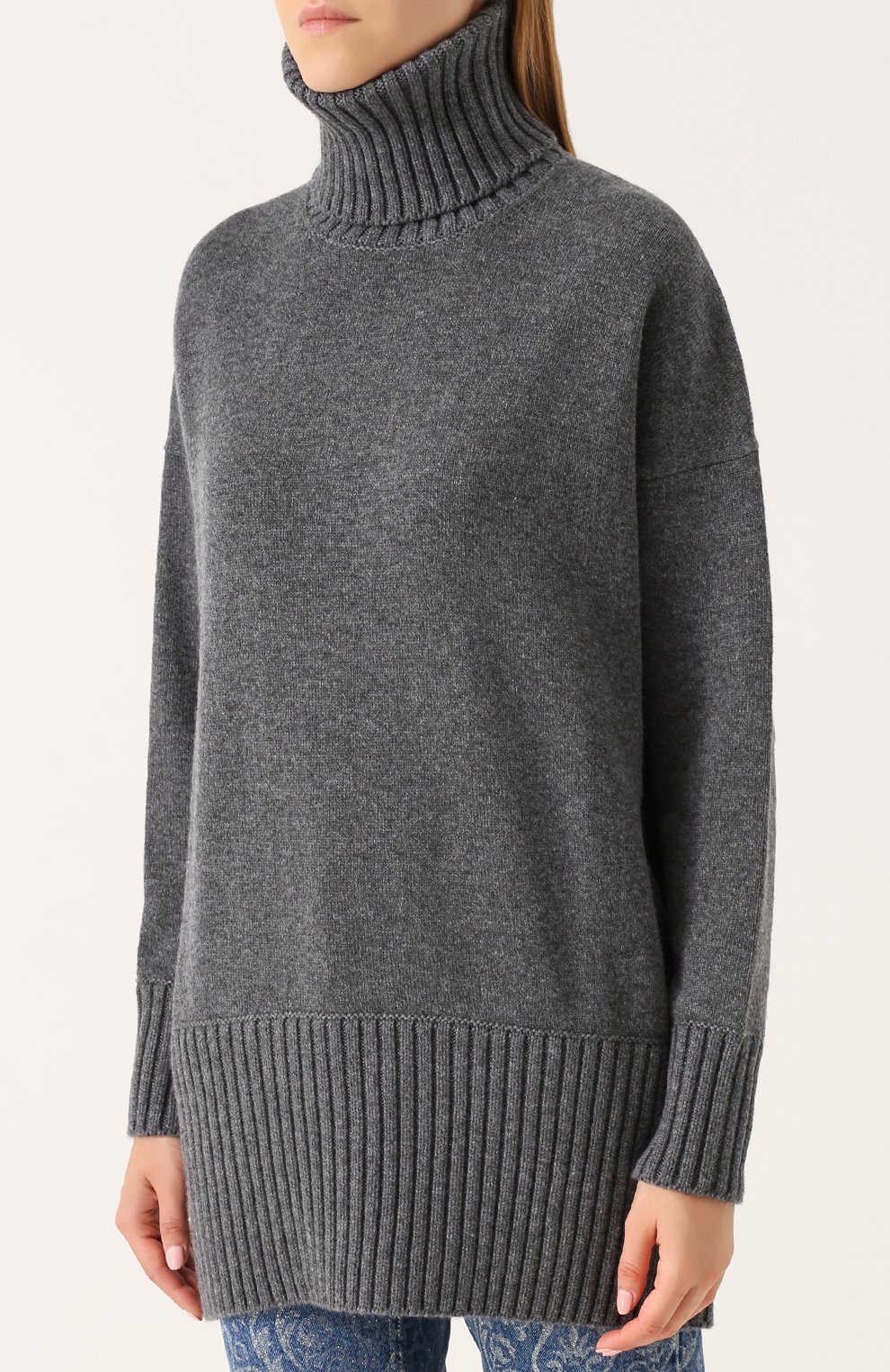 Удлиненный кашемировый свитер DOLCE & GABBANA, арт. 0102/FR612K/F84AV, фото 3