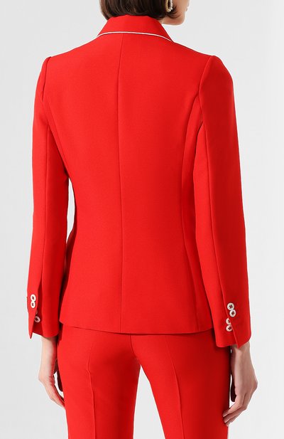 Жакет GOLDEN GOOSE DELUXE BRAND красного цвета по цене 72500 руб., арт. G36WP060.A2, фото 4 Жакет GOLDEN GOOSE DELUXE BRAND, арт. G36WP060.A2, фото 4