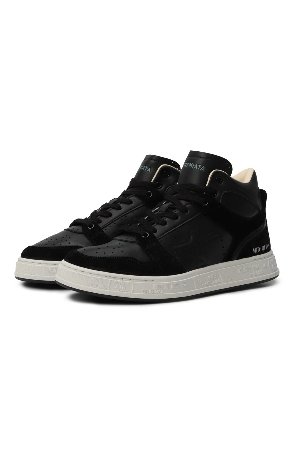 Кожаные кеды mid quinn-d PREMIATA, арт. MID QUINN/VAR 6022, фото 1