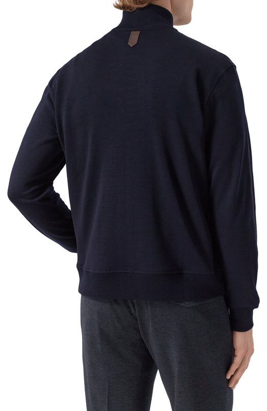 Шерстяной кардиган Canali T0912/MJ02339 Синий  T0912/MJ02339 Фото 4