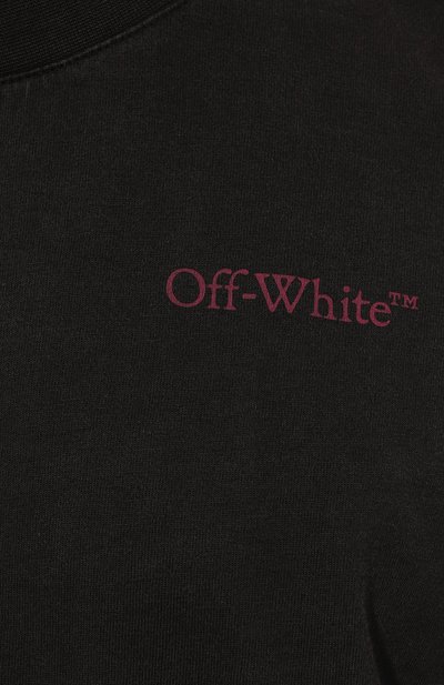 Хлопковый лонгслив OFF-WHITE, арт. 0MAB091F24JER006, фото 5