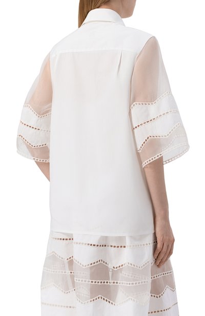 Блузка из хлопка и шелка ELIE SAAB, арт. SH144NR26/CES01, фото 4