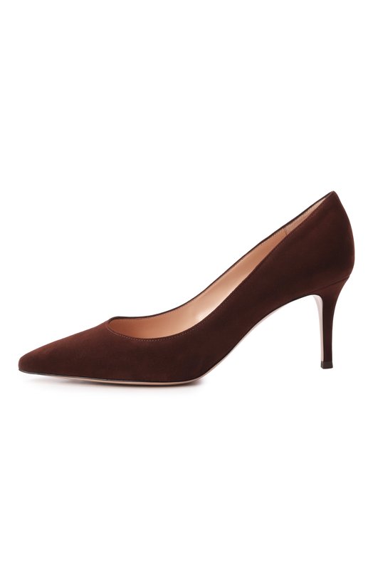Замшевые туфли Gianvito 70 Gianvito Rossi G26770.70RIC.CAMCH0C Коричневый  G26770.70RIC.CAMCH0C Фото 4