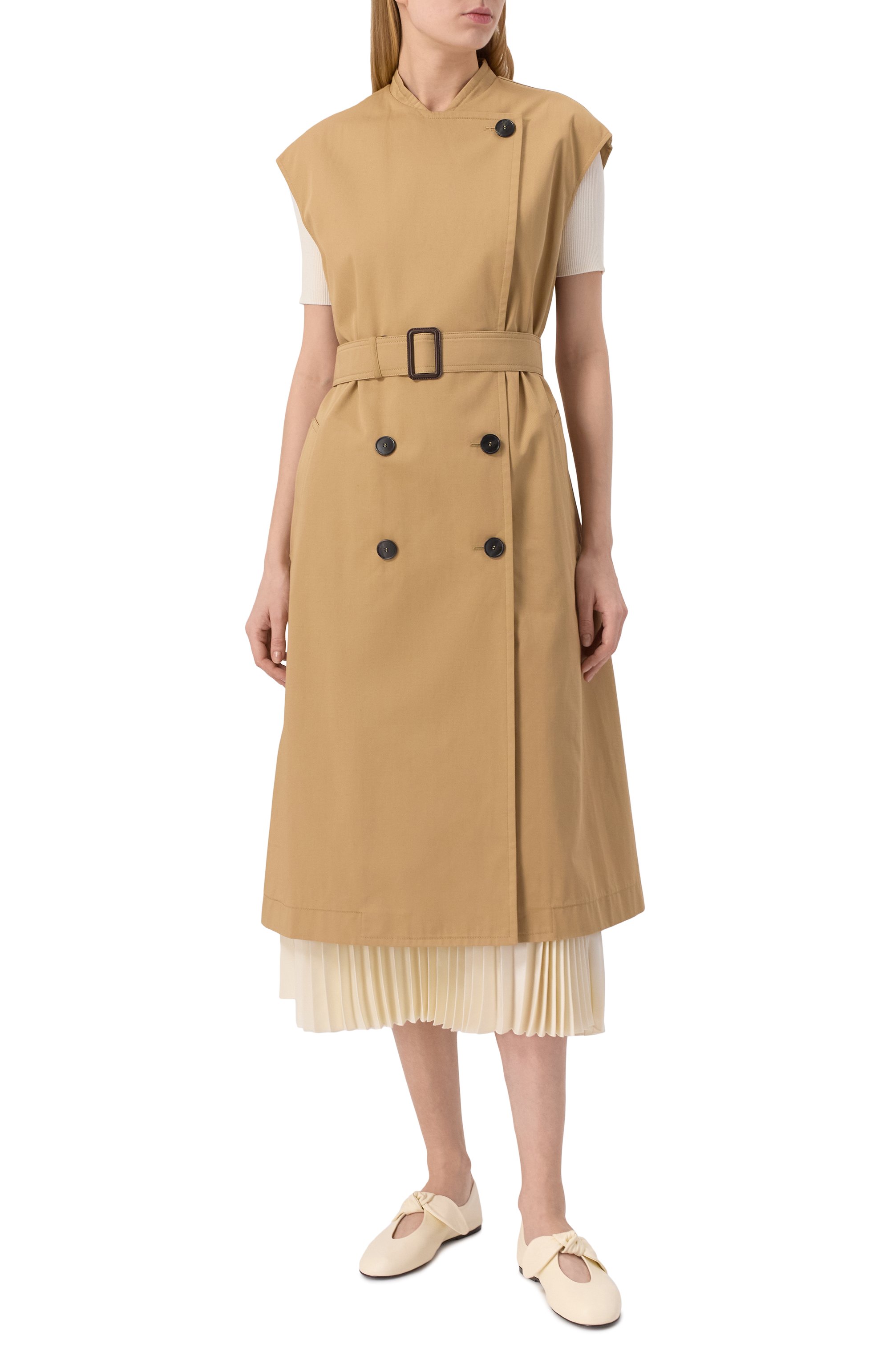 Хлопковый тренч WEEKEND MAX MARA, арт. VIVETTA, фото 8