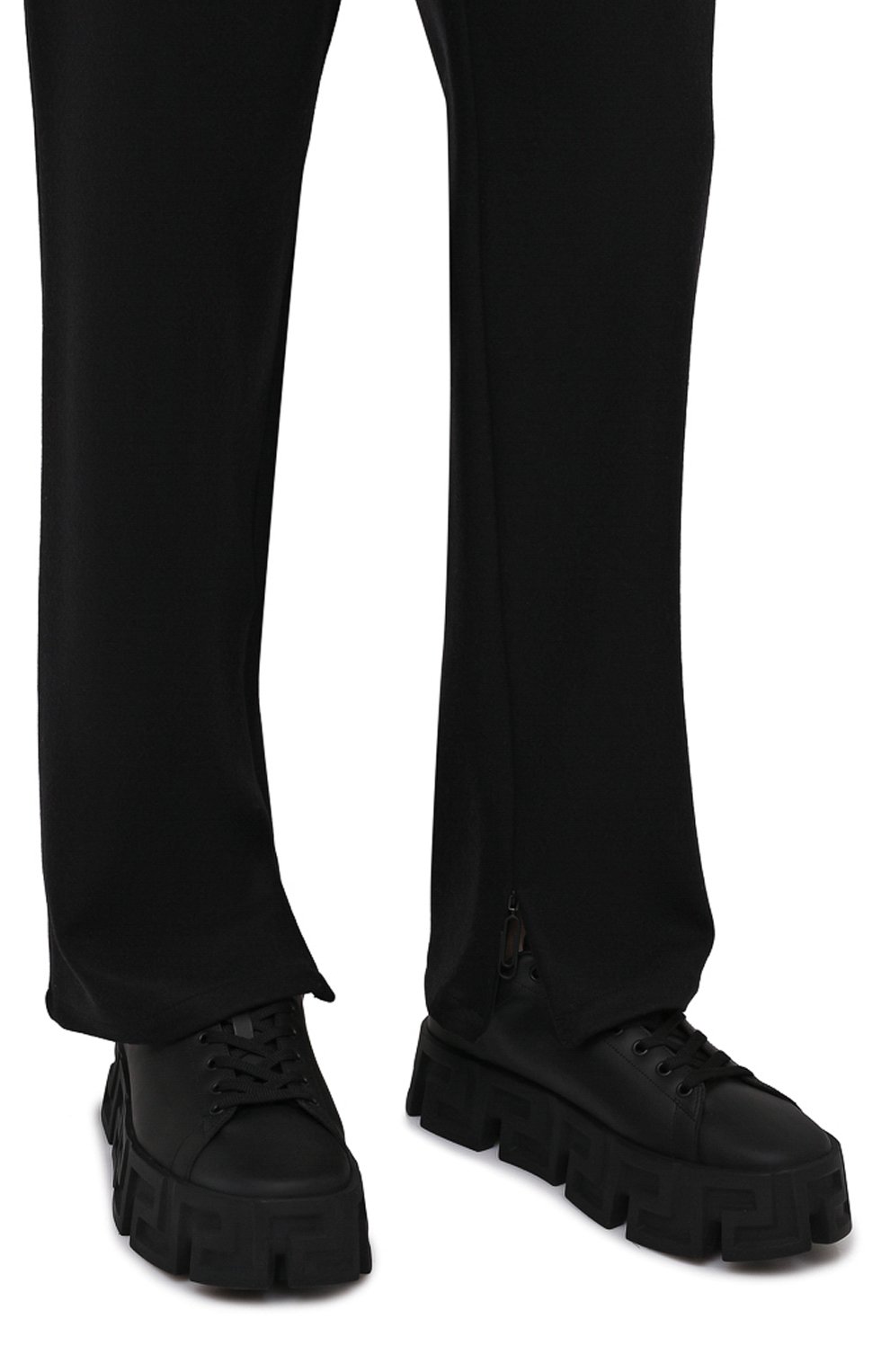 Кожаные кеды greca labyrinth VERSACE, арт. 1003134/1A02500, фото 3